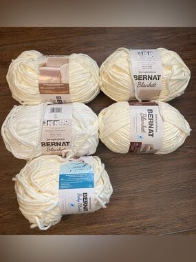 Bernat White Lot of 5